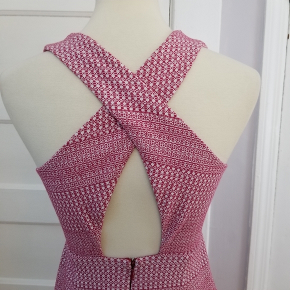 Banana Republic Jacquard Cross Back Dress, Size 0 - Picture 6 of 12